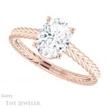 Oval Shaped Forever One Moissanite Engagement Ring #GTJ1263-oval-fo-r 5 Oval Shaped Forever One Moissanite Engagement Ring #GTJ1263-oval-fo-r