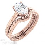 Oval Shaped Forever One Moissanite Engagement Ring #GTJ1263-oval-fo-r 6 Oval Shaped Forever One Moissanite Engagement Ring #GTJ1263-oval-fo-r