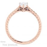 Pear Shaped Forever Brilliant Moissanite Engagement Ring #GTJ1263-pear-fb-r