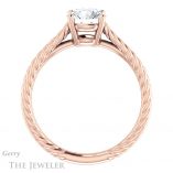 Round Cut Forever One Moissanite Engagement Ring #GTJ1263-round-fo-r 2 Round Cut Forever One Moissanite Engagement Ring #GTJ1263-round-fo-r