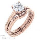 Round Cut Forever One Moissanite Engagement Ring #GTJ1263-round-fo-r 6 Round Cut Forever One Moissanite Engagement Ring #GTJ1263-round-fo-r
