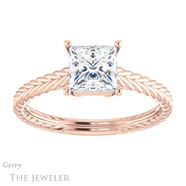 Princess Cut Forever One Moissanite Engagement Ring #GTJ1263-square-fo-r 1 Princess Cut Forever One Moissanite Engagement Ring #GTJ1263-square-fo-r