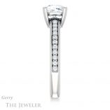 Cushion Cut Forever One Moissanite Engagement Ring #GTJ1265-cushion-fo-w 3 Cushion Cut Forever One Moissanite Engagement Ring #GTJ1265-cushion-fo-w