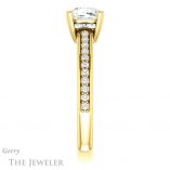 Cushion Cut Forever One Moissanite Engagement Ring #GTJ1265-cushion-fo-y