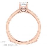 Emerald Cut Forever Brilliant Moissanite Engagement Ring #GTJ1265-emerald-fb-r