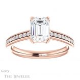 Emerald Cut Forever Brilliant Moissanite Engagement Ring #GTJ1265-emerald-fb-r