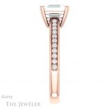 Emerald Cut Forever Brilliant Moissanite Engagement Ring #GTJ1265-emerald-fb-r