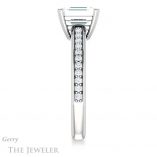 Emerald Cut Forever One Moissanite Engagement Ring #GTJ1265-emerald-fb-w 3 Emerald Cut Forever Brilliant Moissanite Engagement Ring #GTJ1265-emerald-fb-w