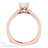 Oval Shaped Forever One Moissanite Engagement Ring #GTJ1265-oval-fo-r