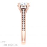 Oval Shaped Forever One Moissanite Engagement Ring #GTJ1265-oval-fo-r