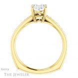 Oval Shaped Forever One Moissanite Engagement Ring #GTJ1265-oval-fo-y 2 Oval Shaped Forever One Moissanite Engagement Ring #GTJ1265-oval-fo-y