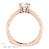 Round Cut Forever One Moissanite Engagement Ring #GTJ1265-round-fo-r 2 Round Cut Forever One Moissanite Engagement Ring #GTJ1265-round-fo-r