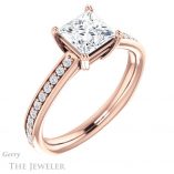 Princess Cut Forever One Moissanite Engagement Ring #GTJ1265-square-fo-r