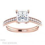 Princess Cut Forever One Moissanite Engagement Ring #GTJ1265-square-fo-r