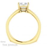 Princess Cut Forever One Moissanite Engagement Ring #GTJ1265-square-fo-y