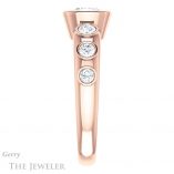 Cushion Cut Forever One Moissanite Engagement Ring #GTJ1266-cushion-fo-r