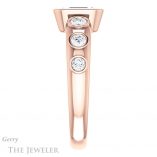 Emerald Cut Forever Brilliant Moissanite Engagement Ring #GTJ1266-emerald-fb-r
