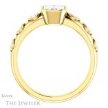 Emerald Cut Forever Brilliant Moissanite Engagement Ring #GTJ1266-emerald-fb-y