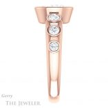 Oval Shaped Forever One Moissanite Engagement Ring #GTJ1266-oval-fo-r