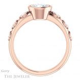 Round Cut Forever One Moissanite Engagement Ring #GTJ1266-round-fo-r 2 Round Cut Forever One Moissanite Engagement Ring #GTJ1266-round-fo-r
