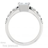 Princess Cut Forever One Moissanite Engagement Ring #GTJ1266-square-fo-w