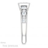 Princess Cut Forever One Moissanite Engagement Ring #GTJ1266-square-fo-w