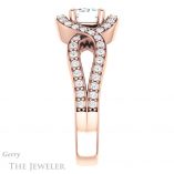 Emerald Cut Forever Brilliant Moissanite Engagement Ring #GTJ1267-emerald-fb-r