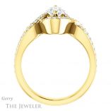Marquise Cut Forever Brilliant Moissanite Engagement Ring #GTJ1267-marquise-fb-y