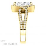 Marquise Cut Forever Brilliant Moissanite Engagement Ring #GTJ1267-marquise-fb-y