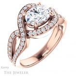 Oval Shaped Forever One Moissanite Engagement Ring #GTJ1267-oval-fo-r 4 Oval Shaped Forever One Moissanite Engagement Ring #GTJ1267-oval-fo-r