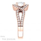 Oval Shaped Forever One Moissanite Engagement Ring #GTJ1267-oval-fo-r 3 Oval Shaped Forever One Moissanite Engagement Ring #GTJ1267-oval-fo-r