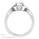 Round Cut Forever One Moissanite Engagement Ring #GTJ1267-round-fo-w 2 Round Cut Forever One Moissanite Engagement Ring #GTJ1267-round-fo-w