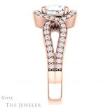 Princess Cut Forever One Moissanite Engagement Ring #GTJ1267-square-fo-r