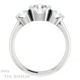 Cushion Cut Forever One Moissanite Engagement Ring #GTJ1269-cushion-fo-w 2 Cushion Cut Forever One Moissanite Engagement Ring #GTJ1269-cushion-fo-w