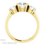 Cushion Cut Forever One Moissanite Engagement Ring #GTJ1269-cushion-fo-y
