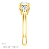 Cushion Cut Forever One Moissanite Engagement Ring #GTJ1269-cushion-fo-y