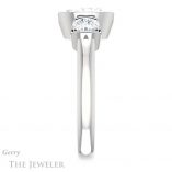 Oval Shaped Forever One Moissanite Engagement Ring #GTJ1269-oval-fo-w 3 Oval Shaped Forever One Moissanite Engagement Ring #GTJ1269-oval-fo-w