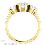 Oval Shaped Forever One Moissanite Engagement Ring #GTJ1269-oval-fo-y