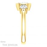 Oval Shaped Forever One Moissanite Engagement Ring #GTJ1269-oval-fo-y