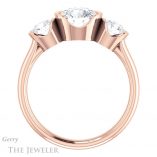 Round Cut Forever One Moissanite Engagement Ring #GTJ1269-round-fo-r
