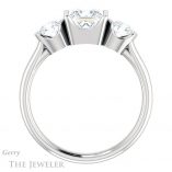Princess Cut Forever One Moissanite Engagement Ring #GTJ1269-square-fo-w 2 Princess Cut Forever One Moissanite Engagement Ring #GTJ1269-square-fo-w