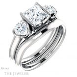 Princess Cut Forever One Moissanite Engagement Ring #GTJ1269-square-fo-w 6 Princess Cut Forever One Moissanite Engagement Ring #GTJ1269-square-fo-w