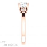 Cushion Cut Forever One Moissanite Engagement Ring #GTJ1270-cushion-fo-r 3 Cushion Cut Forever One Moissanite Engagement Ring #GTJ1270-cushion-fo-r