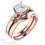 Cushion Cut Forever One Moissanite Engagement Ring #GTJ1270-cushion-fo-r 6 Cushion Cut Forever One Moissanite Engagement Ring #GTJ1270-cushion-fo-r