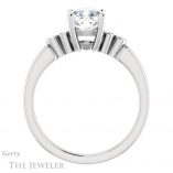 Cushion Cut Forever One Moissanite Engagement Ring #GTJ1270-cushion-fo-w