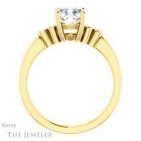Cushion Cut Forever One Moissanite Engagement Ring #GTJ1270-cushion-fo-y 2 Cushion Cut Forever One Moissanite Engagement Ring #GTJ1270-cushion-fo-y