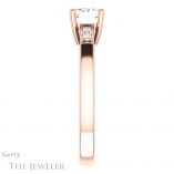 Emerald Cut Forever One Moissanite Engagement Ring #GTJ1270-emerald-fb-r 3 Emerald Cut Forever Brilliant Moissanite Engagement Ring #GTJ1270-emerald-fb-r