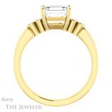 Emerald Cut Forever Brilliant Moissanite Engagement Ring #GTJ1270-emerald-fb-y