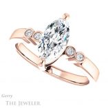 Marquise Cut Forever Brilliant Moissanite Engagement Ring #GTJ1270-marquise-fb-r