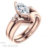Marquise Cut Forever Brilliant Moissanite Engagement Ring #GTJ1270-marquise-fb-r